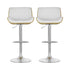 Artiss 2x Bar Stools Adjustable Leather Chairs