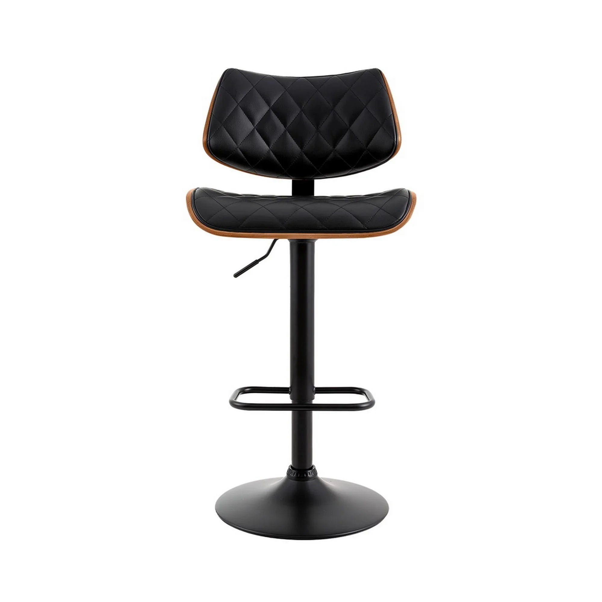 Bar Stools Kitchen Dining Chairs Gas Lift Stool Wooden Leather Black