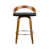 Artiss 2x Bar Stools Swivel Seat Curving Backrest