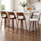 Artiss Wooden Bar Stools Set of 4 Swivel Kitchen Counter Stools Chair 65cm