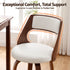 Artiss Wooden Bar Stools Set of 4 Swivel Kitchen Counter Stools Chair 65cm