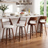 Artiss Wooden Bar Stools Set of 4 Swivel Kitchen Counter Stools Chair 65cm