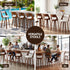 Artiss Wooden Bar Stools Set of 4 Swivel Kitchen Counter Stools Chair 65cm