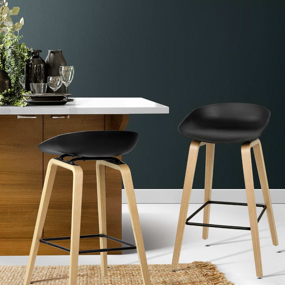 Artiss 2x Bar Stools Wooden