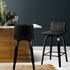 Artiss Bar Stools Kitchen Leather Barstools Swivel Wooden Chairs X2