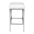 Artiss 2x Bar Stools Leather Padded Metal White