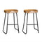 Artiss 2x Bar Stools Tractor Seat 65cm Wooden