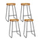 Artiss 4x Bar Stools Tractor Seat 75cm Wooden