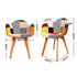 Artiss Dining Chairs Set of 4 Fabric Retro Replica DSW