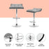 Artiss 4x Bar Stools Linen Padded Gas Lift
