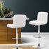 Artiss 2x Bar Stools Leather Gas Lift White