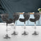 Artiss 4x Bar Stools Gas Lift Leather Seat Black