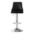 Artiss 2X Bar Stool Wood Swivel Adjustable Kitchen Counter Stool Leather Black