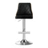 Artiss 4X Bar Stool Wood Swivel Adjustable Kitchen Counter Stool Leather Black