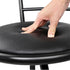 Artiss Set of 2 Swivel Bar Stools – Black, PU Leather, 75cm Seat Height