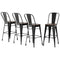 4x Artiss Metal Bar Stools Wooden Seat Retro Counter Stool