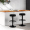 Artiss 2x Swivel Bar Stools Gas Lift PU Leather Adjustable Height Black