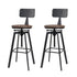 Artiss Bar Stools Kitchen Counter Chairs Vintage Metal Chairs x2