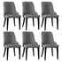 Artiss Dining Chairs Set of 6 Linen Fabric Grey