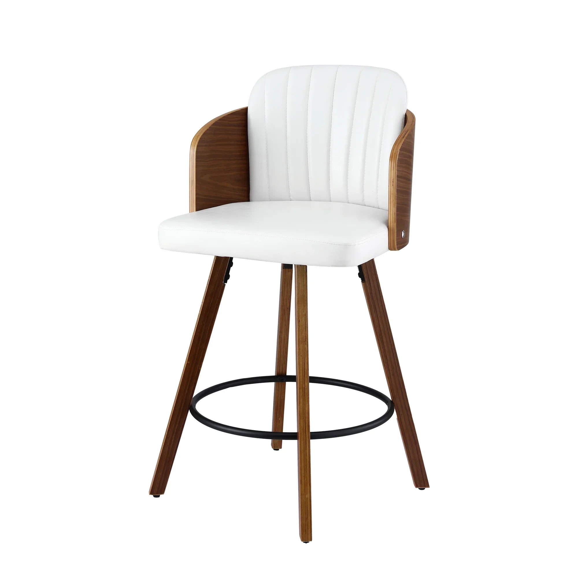 Wooden Bar Stools Swivel Kitchen Counter Stool Chair 58cm Seat Height