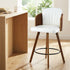 Wooden Bar Stools Swivel Kitchen Counter Stool Chair 58cm Seat Height