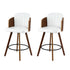 Wooden Bar Stools Swivel Kitchen Counter Stool Chair 58cm Seat Height