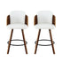 Wooden Bar Stools Swivel Kitchen Counter Stool Chair 58cm Seat Height