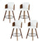 Wooden Bar Stools Swivel Kitchen Counter Stool Chair 58cm Seat Height