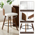 Wooden Bar Stools Swivel Kitchen Counter Stool Chair 58cm Seat Height