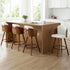 Wooden Bar Stools Swivel Kitchen Counter Stool Chair 58cm Seat Height