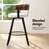 2x  Bar Stools Swivel Kitchen Chairs Metal Legs Bentwood Counter White PU