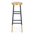 Bar Stools Metal Gold Navy