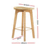 2x Bar Stools Bamboo Rattan Stool Counter Chair Kitchen Barstools