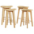 Artiss 4x Bar Stools Bamboo Rattan Stool Counter Chair Kitchen Barstools