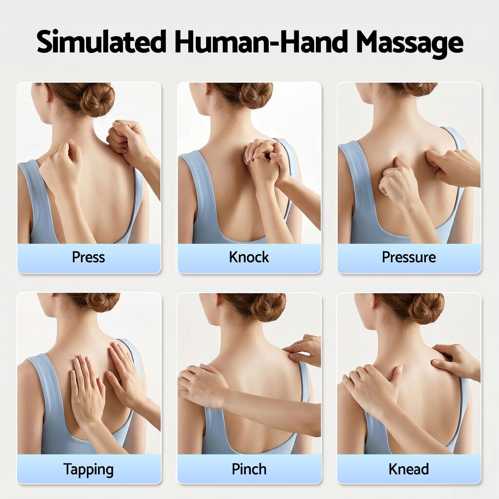 Traction Back Massager – Dynamic Lift, Heat, Vibration, Remote, 2000mAh