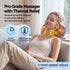 Massage Pillow – Heat, 3‑Speed Kneading, USB/2000mAh, 34×32cm, Grey