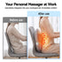 Massage Pillow – Heat, 3‑Speed Kneading, USB/2000mAh, 34×32cm, Grey