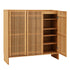 Artiss Shoe Cabinet Versatile Door 24 Pairs Shoe Storage Cupboard Bamboo
