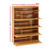 Artiss Shoe Cabinet Multi-Height Shelves 28 Pairs Shoe Storage Cupboard Wood