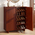 Shoe Cabinet 5 Tier Storage Organiser w/ Adjustable Shelves Bamboo