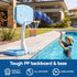 2 in 1 Pool Basketball Hoop Volleyball Net Set Water Sports Game Blue Set