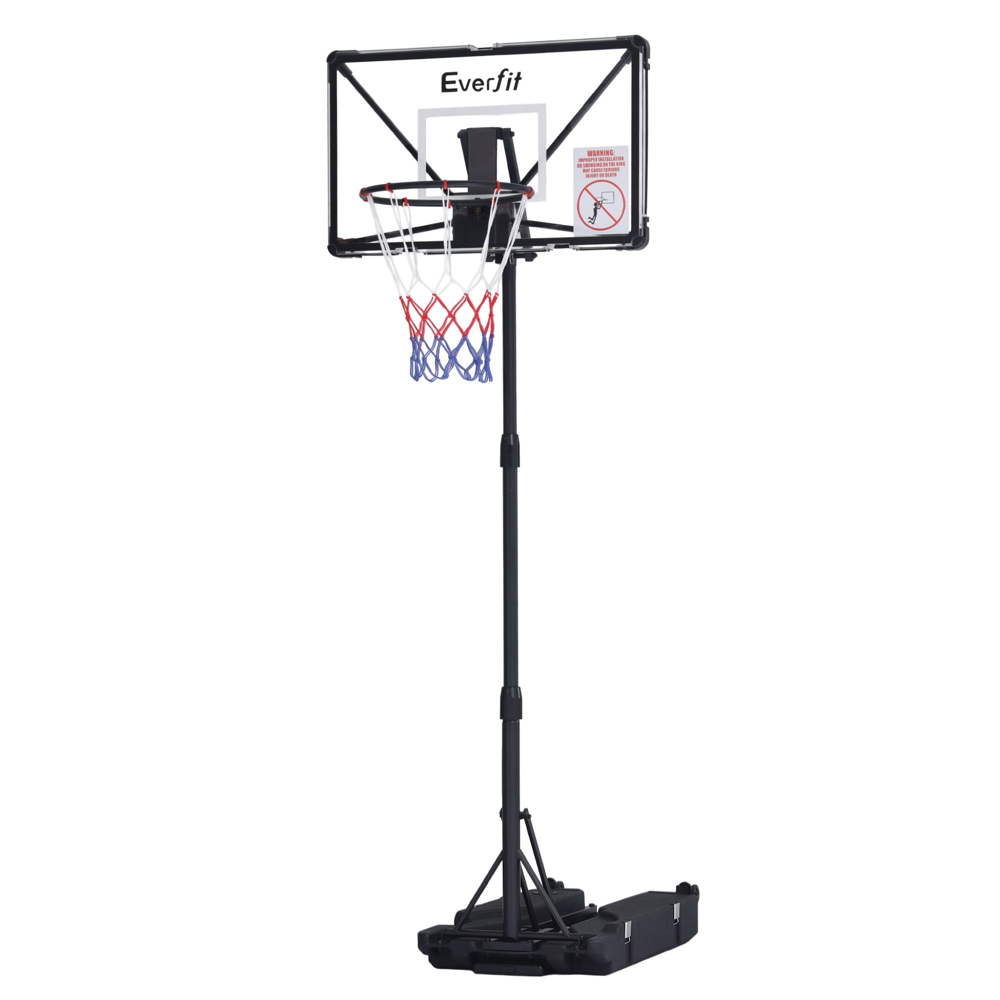 Portable Basketball Hoop – Foldable, Adjustable 0.94–2.07m, PC Backboard, 82×50cm