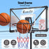 Portable Basketball Hoop – Foldable, Adjustable 0.94–2.07m, PC Backboard, 82×50cm