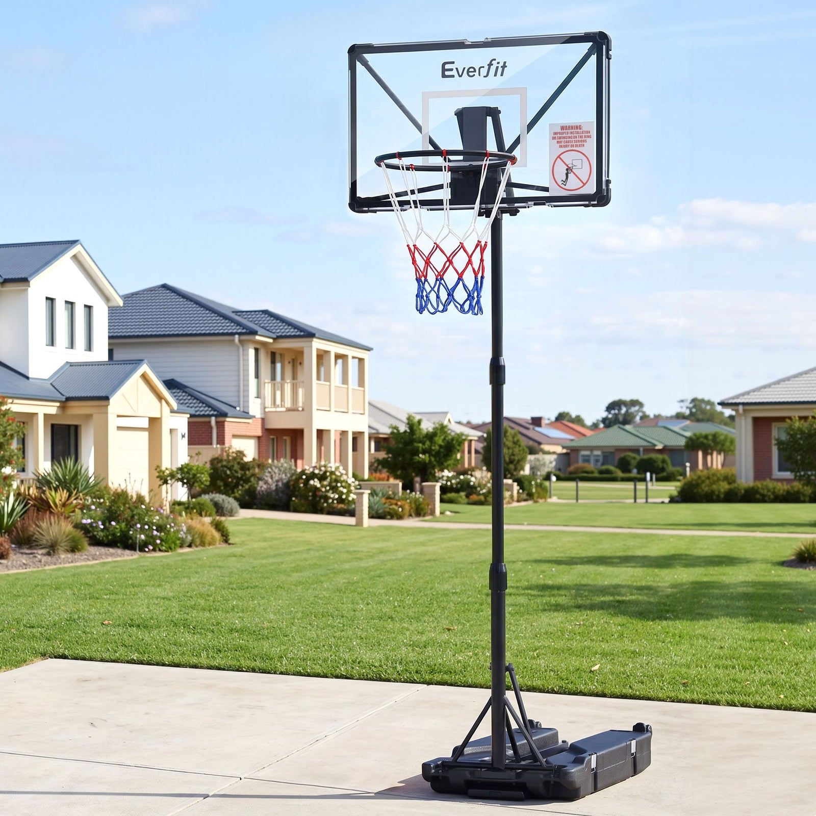 Portable Basketball Hoop – Foldable, Adjustable 0.94–2.07m, PC Backboard, 82×50cm