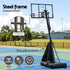 Portable Basketball Hoop – 50" PC Backboard, 2.45–3.05m, 200L Base, Dunk‑Ready