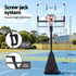 Portable Basketball Hoop – 50" PC Backboard, 2.45–3.05m, 200L Base, Dunk‑Ready