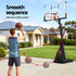 Portable Basketball Hoop – 50" PC Backboard, 2.45–3.05m, 200L Base, Dunk‑Ready