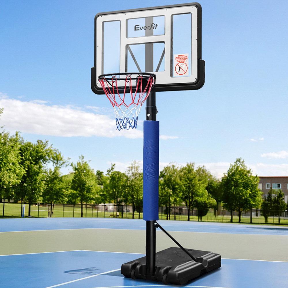 3.05M Basketball Hoop Stand System Adjustable Height Portable Pro Blue