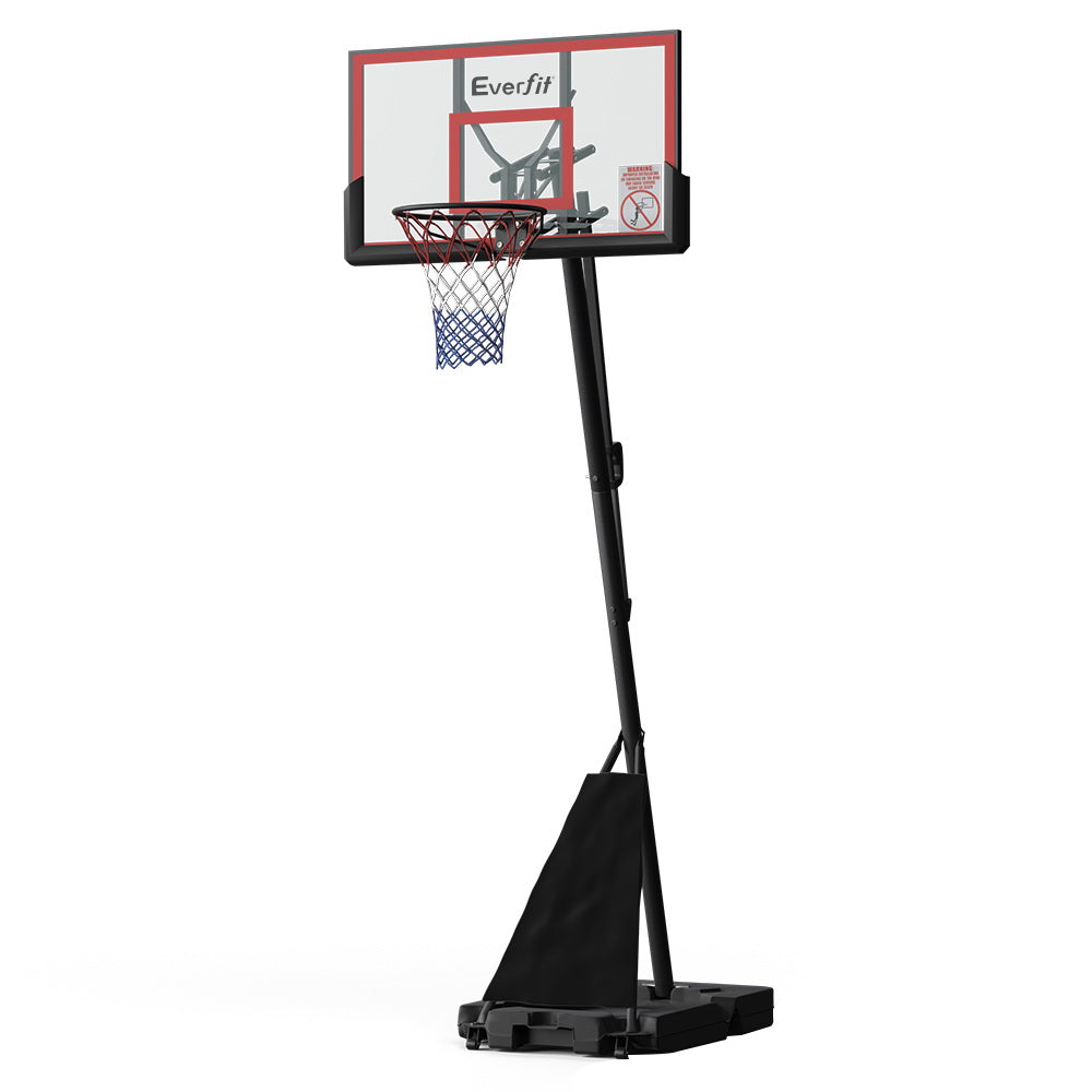 Everfit 3.05M Basketball Hoop Stand System Adjustable Height Portable Red Pro