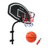Everfit Kids Basketball Hoop with Ball and Pump Fit for Trampoline 25mm-32mm Poles Black